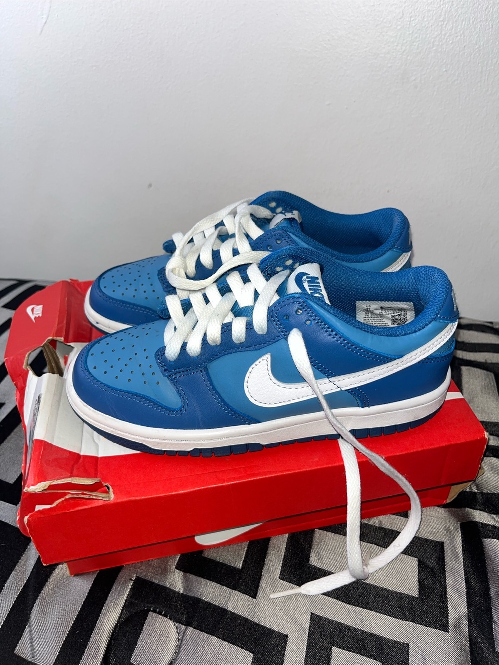 Big Kids Nike Dunks Marina Blue